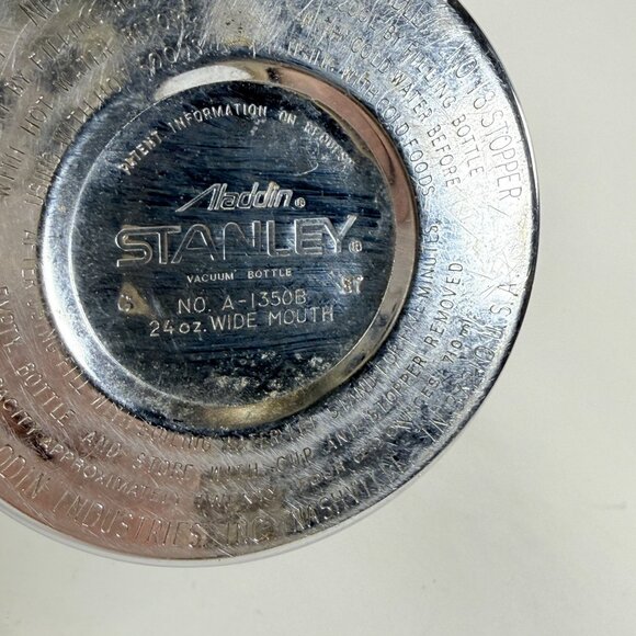 Vintage Stanley 16oz Green Vacuum Insulated Stainless Steel Thermos Bottle - Picture 8 of 9